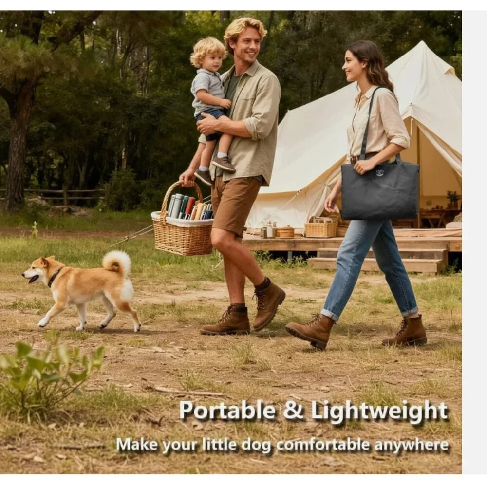 Topyangs Portable Dog Mat, Waterproof Outdoor Pet Mat for Camping Sleeping, Pet